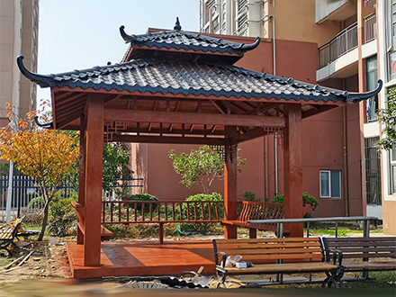 戶外仿古花園庭